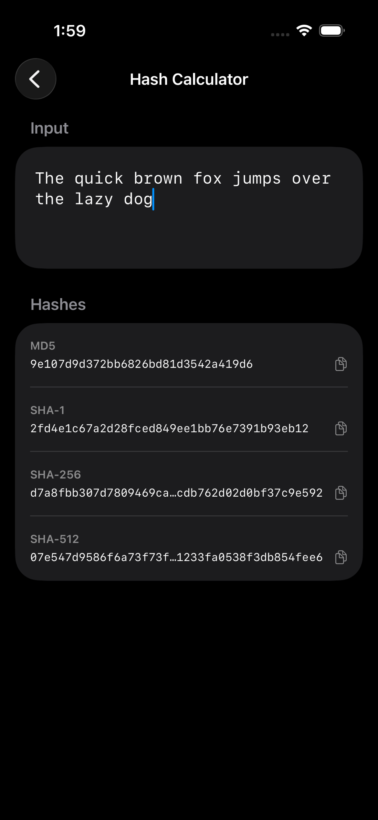 Hash Calculator